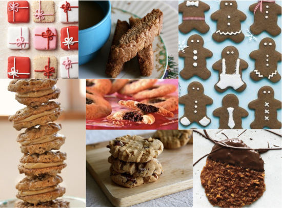 holiday cookie collage